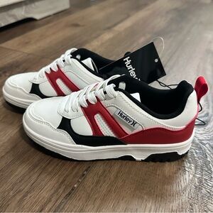 Hurley Kids Sneakers in White, Red, and Black